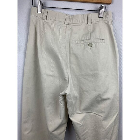 Dockers Women’s Flat Front Khakis Beige Cotton Trousers Size 29 - Picture 4 of 5